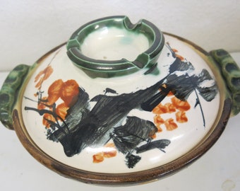 Mid Century Moderne japanische Keramik Schüssel Covered Bowl