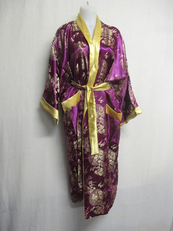 Kimono Robe Vietnamese Kimono Dragon Robe Reversib