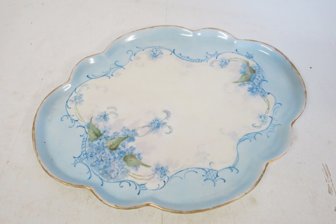 French Porcelain Vanity Tray Perfume Tray Handpainted Limoges Etsy