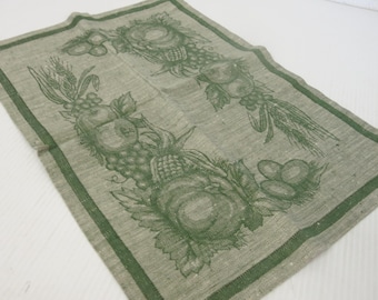 French Style Placemats Williams Sonoma Harvest Fall set of 4 NWOT LINEN
