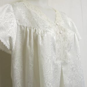 Old Fashioned Satin Nightgown White Nightgown Small NORDSTROM