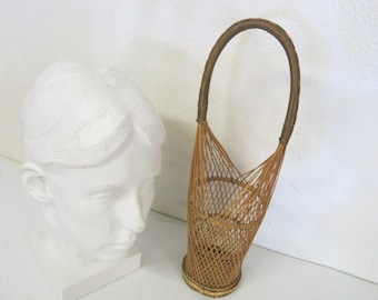 Cesta japonesa de bambú para ikebana: cesta para flores Hangakago