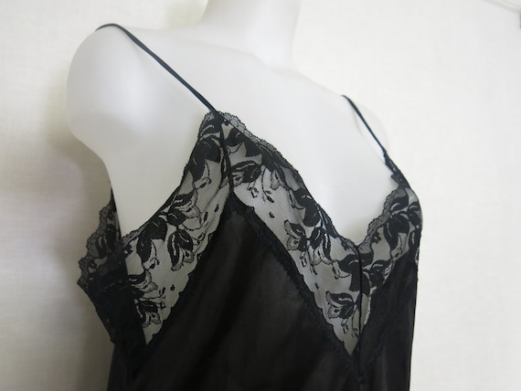 Black Nightgown Nightgown Short Lace Nightgown 36 - image 1