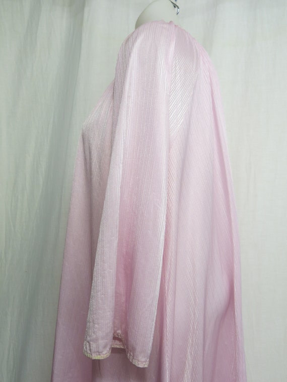 Pink Nylon Nightgown 1970s Nightgown Plus Size Ni… - image 7