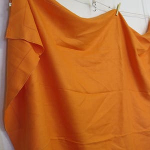 Vera Tablecloth Burnt Orange Tablecloth 1970 tablecloth Modern Orange Tablecloth Fall Colors 70&quot; x 60&quot;