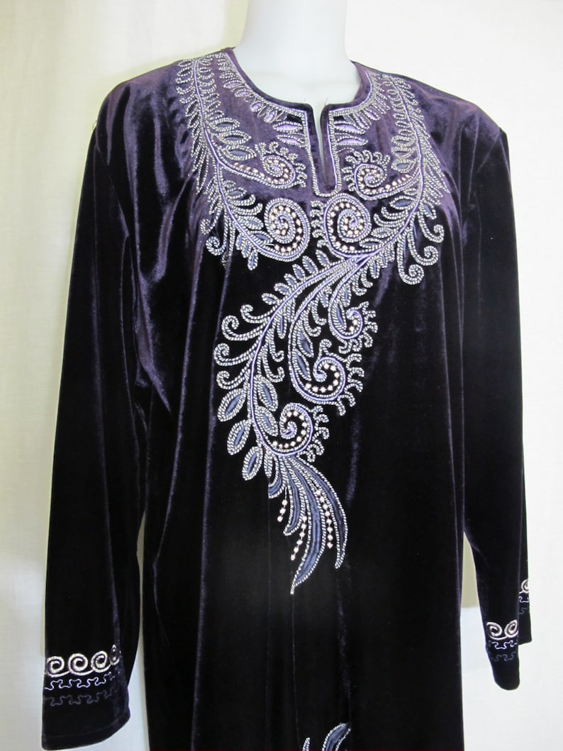 velvet caftan