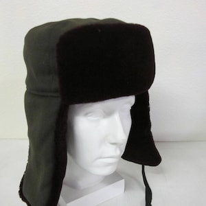 Faux Fur Cap Earmuff Fur Cap Hunter Ski Cap Deadstock