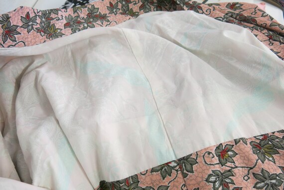 Japanese Kimono Floral Rayon Short Kimono Jacket … - image 7