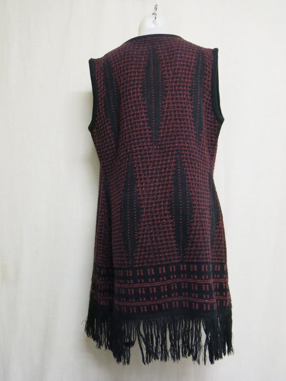 Cardigan Sweater Vest Fringe Tunic Cardigan Sweat… - image 3