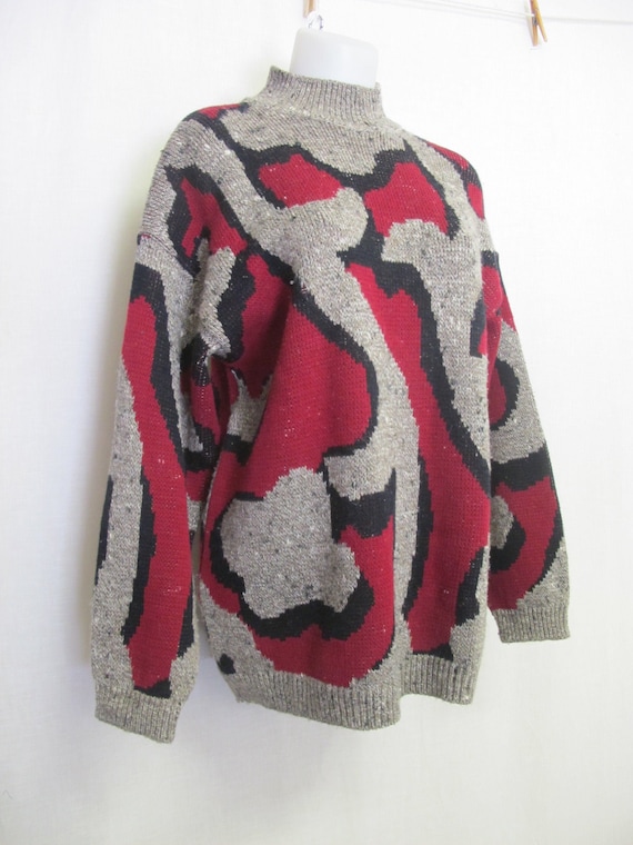 Bulky Sweater Ted Lapidus 1980 Sweater Paris Frenc