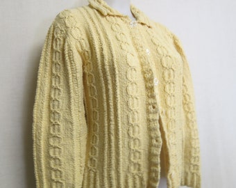 Bulky Oversize Long Sweater Natural Straw Color HANDKNIT