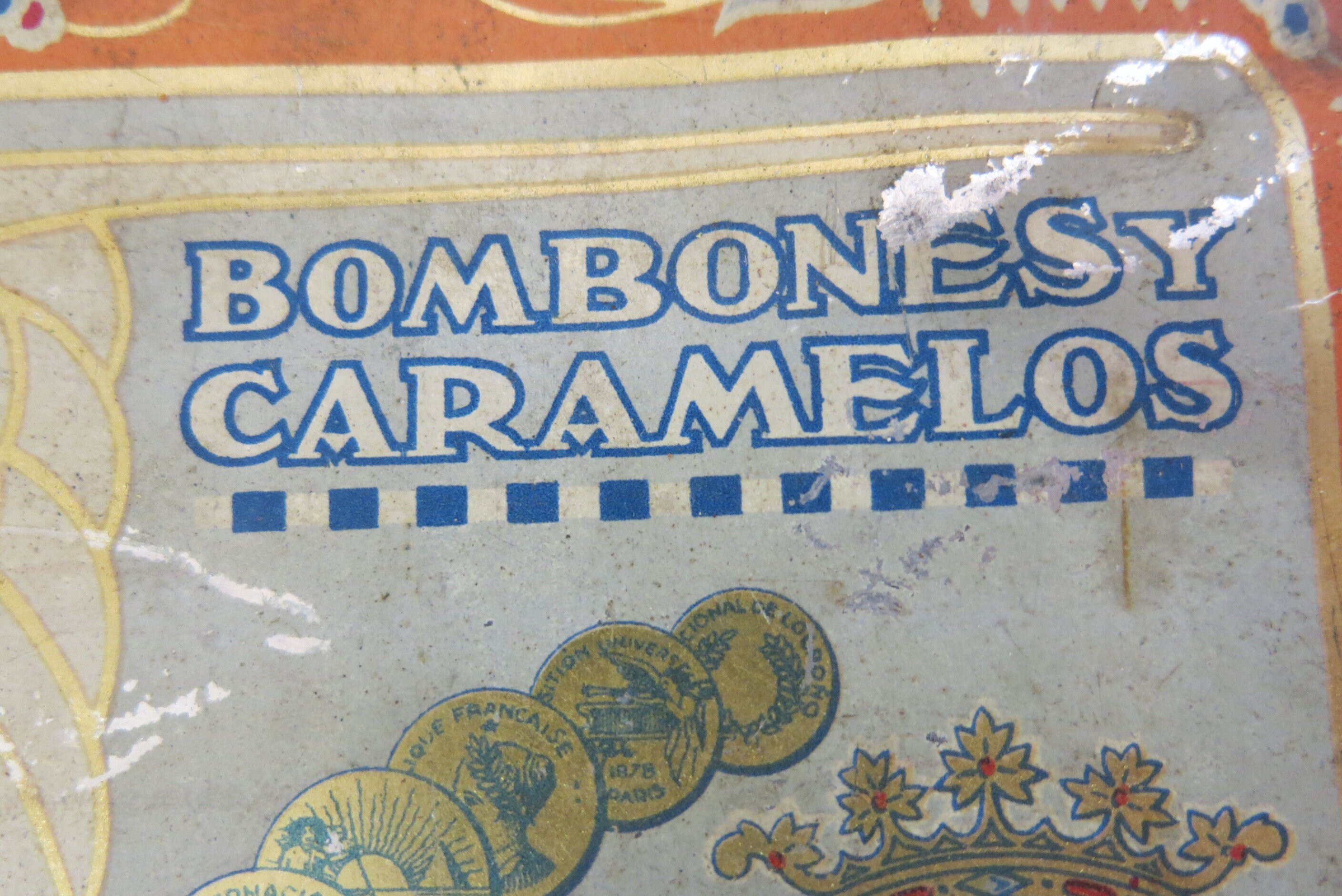 Candy Tin Box Canister Vda DE C SOLANO - Etsy