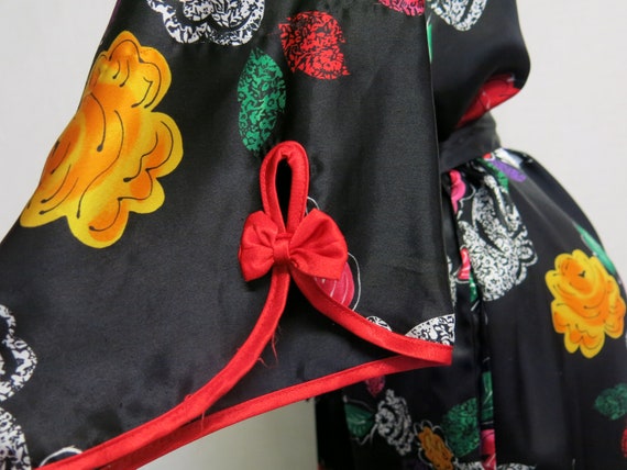 Kimono Robe Floral Satin Robe Full length Loungew… - image 6