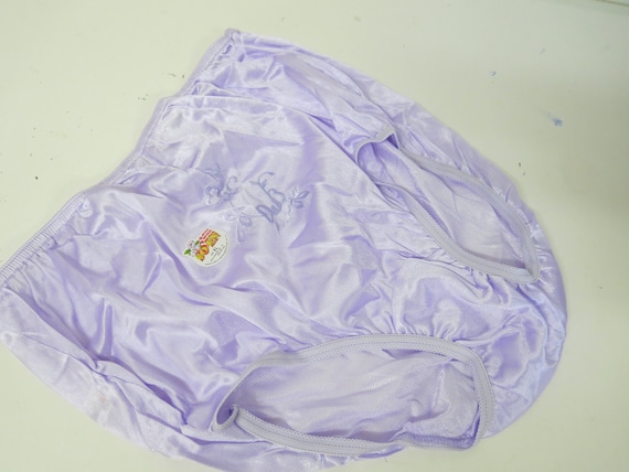 Nylon Lavender Panties Mid Century Panties High Wa