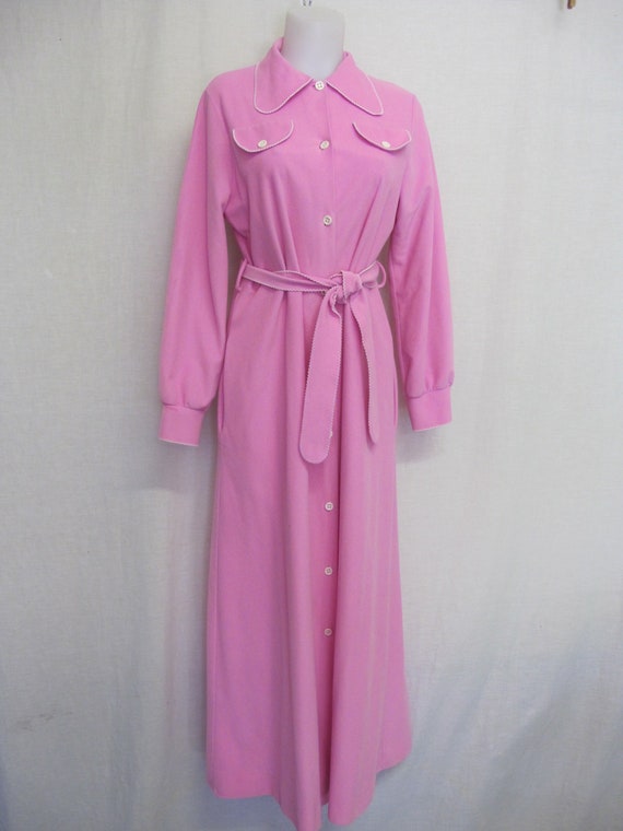 Mod Robe Fleece Vassarette Robe 1960's House Dress