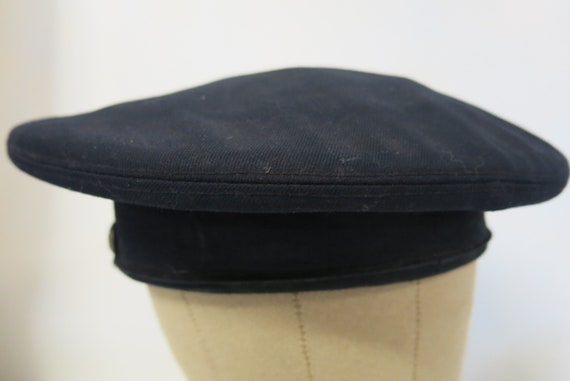 Fireman's Cap Vintage Black Military Policeman's Cap … - Gem