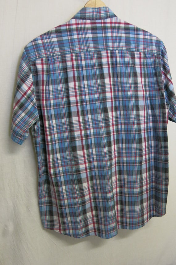 Madras Plaid Cotton Shirt Indian Madras Shirt Vin… - image 7