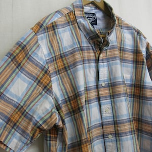 Madras Plaid Cotton Shirt Indian Madras Shirt XXL