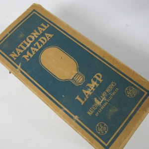 Vintage National Mazda Lamp Light bulb In Original Package