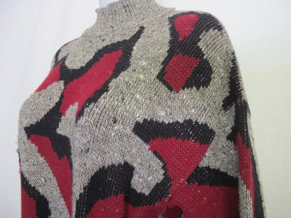 Bulky Sweater Ted Lapidus 1980 Sweater Paris Fren… - image 6