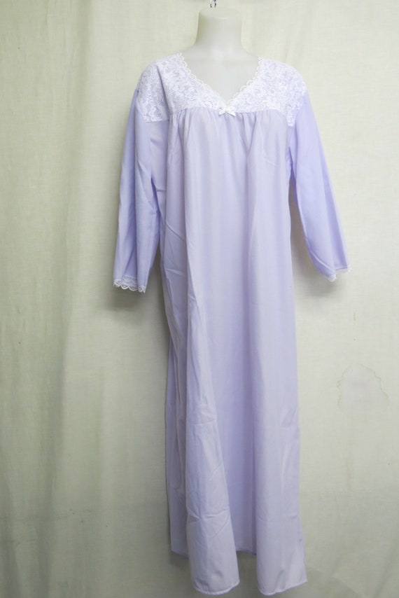 Old Fashioned Plush Nightgown Winter Fleece Night… - image 3