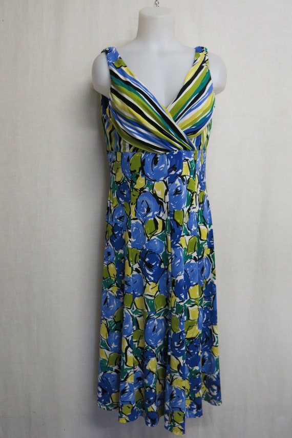 Resort Sundress Stretch Dress Evan Picone M/L 12