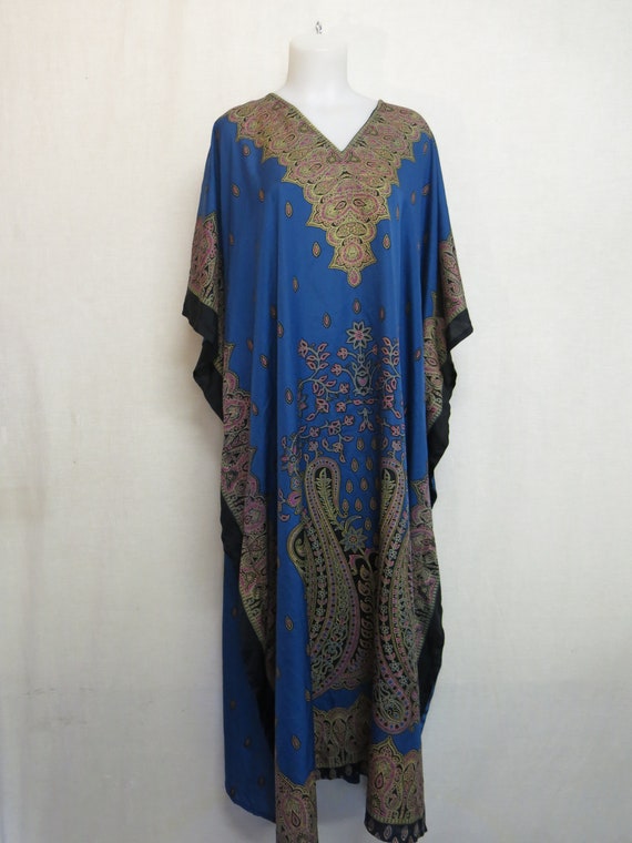 Plus Size Kaftan Boho Tribal  Maxi House Dress - image 4