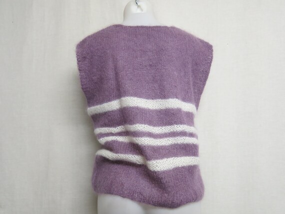 Mohair Sweater Italian Mohair Handknit Lavender A… - image 3