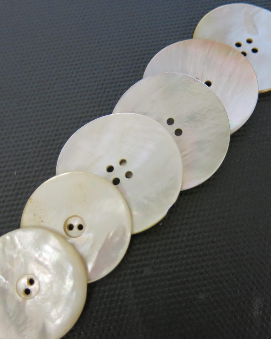 Vintage Large SHELL Buttons 1940's Set of 6 Mid Century 1940 1950 - Etsy