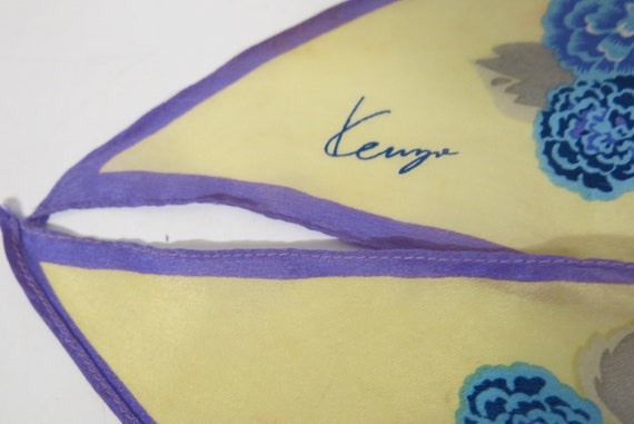 Kenzo Silk Scarf Long Silk Scarf Designer Scarf - image 6