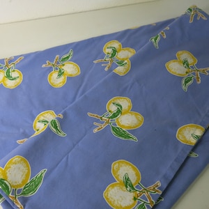 Country French Tablecloth Cottage Tablecloth Farmhouse Tablecloth Lemons 60&quot; x 104&quot;