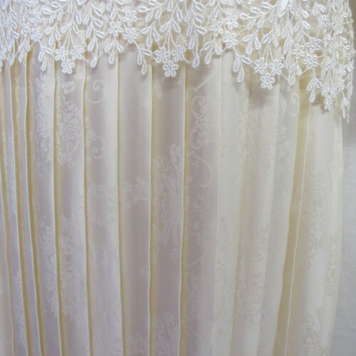 Jessica McClintock Wedding Dress White Satin Lace Boho shops Dress Size 10