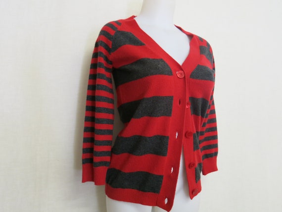Cashmere Cardigan Sweater Red Cashmere