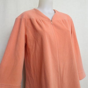 Vanity Fair Robe Plush Kaftan Loungewear Peach