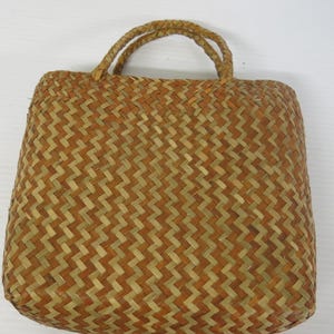 Small Straw Beach Tote Bag: Unused Shopper Handbag