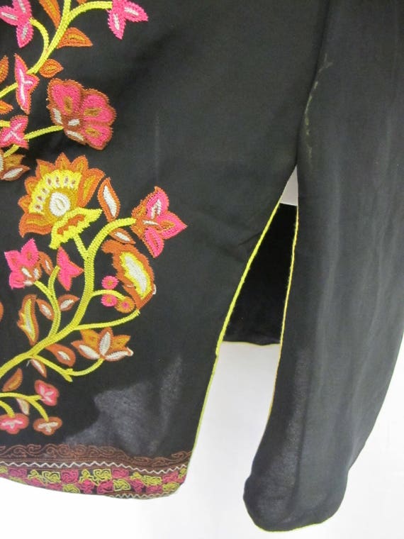 Embroidered Boho Silk Tunic Dress - image 8