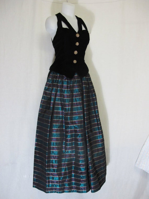 Gunne Sax Jessica McClintock Dress Velvet Taffeta