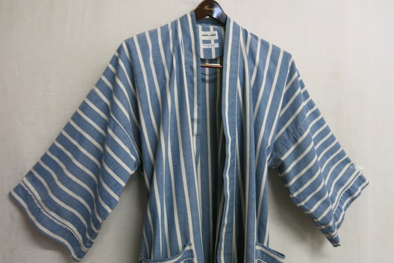 Cotton Robe Kimono Robe Spa Robe Pierre Cardin 19… - image 1