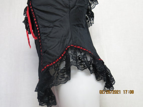 Goth Lace Baby Doll Nightgown - image 4