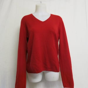 Cashmere Pullover Pullover rot V-Ausschnitt Macy's Valeri