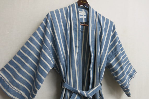Cotton Robe Kimono Robe Spa Robe Pierre Cardin 19… - image 4