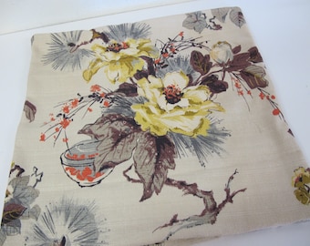 Funda de almohada de tela de corteza de árbol con motivos tropicales hawaianos y tema asiático