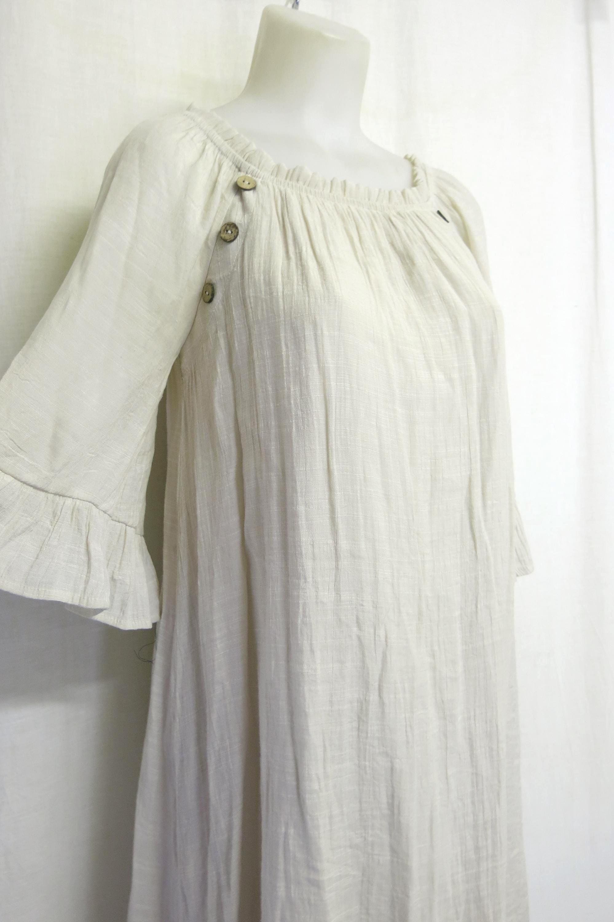 Cream Flowy Dress - Etsy