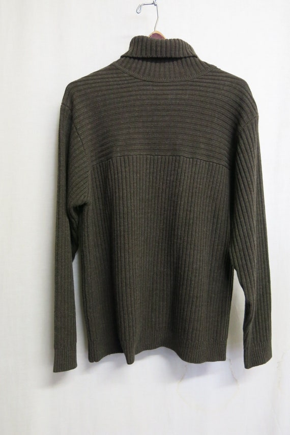 Sweater Wool Bulky Sweater Turtleneck Men's Pullo… - image 1