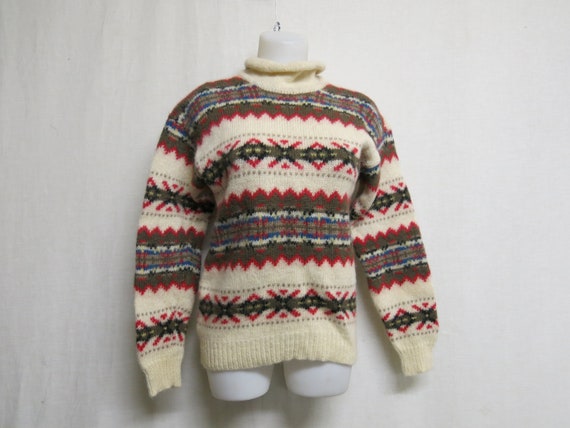 Fair Isle Sweater Woolrich Nordic Sweater Snowflak