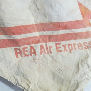 REA Express LARGE Canvas Delivery Bag Air Mail Express Canvas Bag