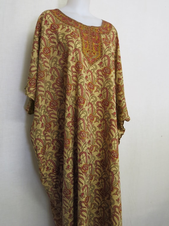 Boho Kaftan Plus size Loungewear Paisley Kaftan H… - image 1