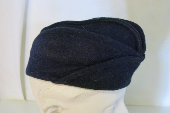 Vintage French Military Cap Hat WWII Garrison Cap - image 5