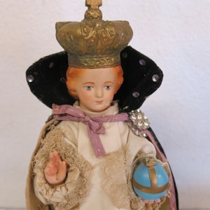 Infant of Prague Jesus El Nino Jesus Figurine Chalkware