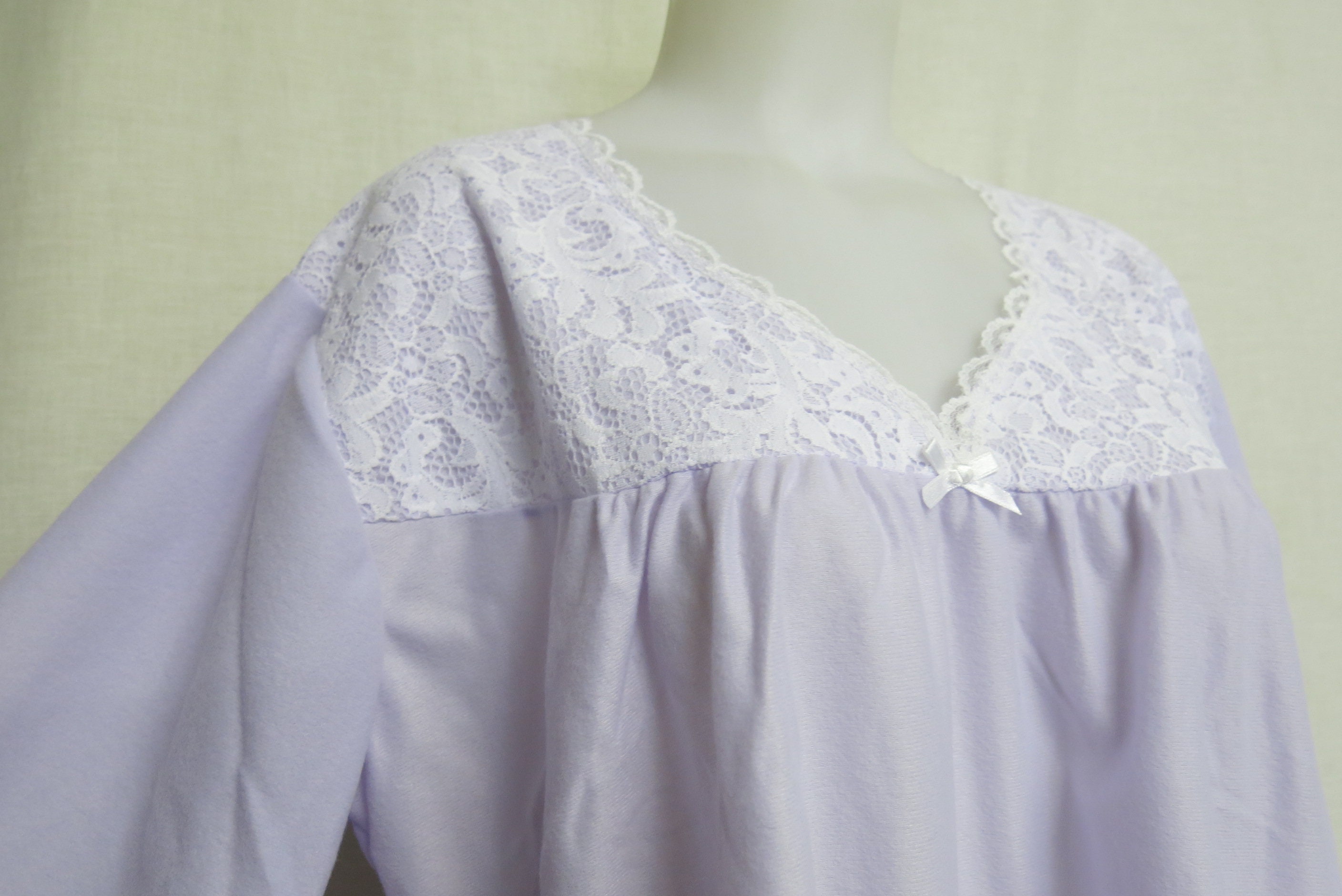 long sleeve fleece nightgown